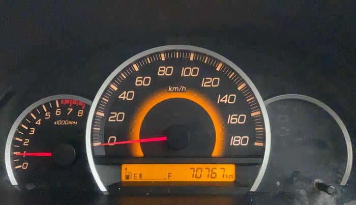 2015 Maruti Wagon R 1.0 VXI, Petrol, Manual, 70,766 km, Odometer Image