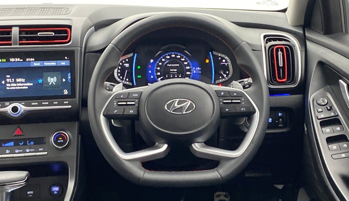 2021 Hyundai Creta 1.4 SX(O) TURBO GDI DCT, Petrol, Automatic, 8,753 km, Steering Wheel Close Up