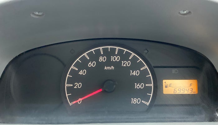 2012 Maruti Alto LXI, Petrol, Manual, 69,943 km, Odometer Image