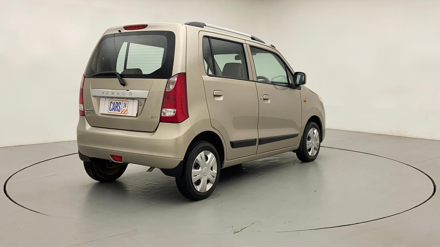 2014 Maruti Wagon R 1.0 VXI, Petrol, Manual, 45,572 km, Right Back Diagonal (45- Degree) View