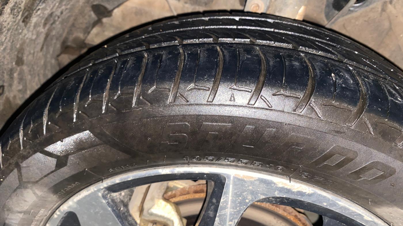 2023 Toyota Glanza G E-CNG, CNG, Manual, 56,093 km, Left Front Tyre Tread