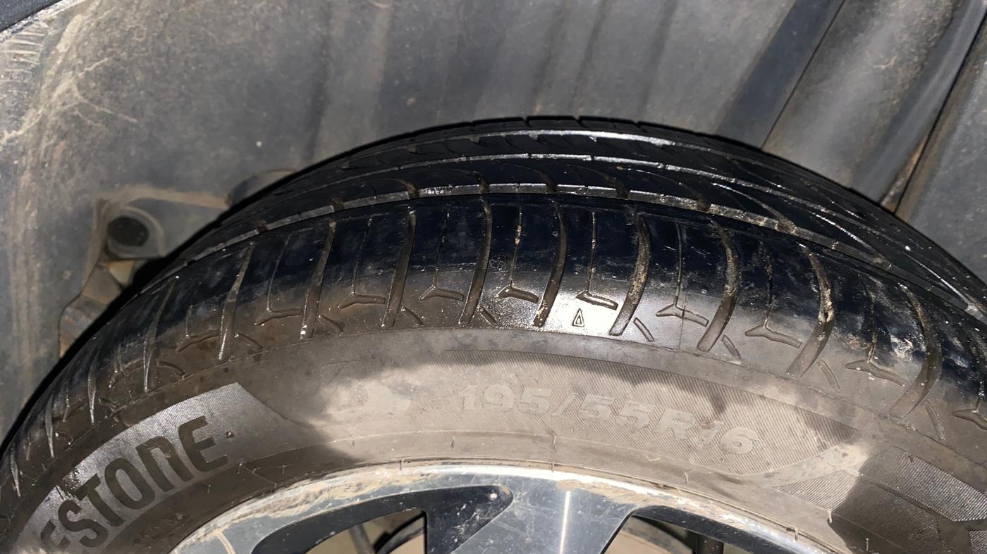 2023 Toyota Glanza G E-CNG, CNG, Manual, 56,093 km, Left Rear Tyre Tread