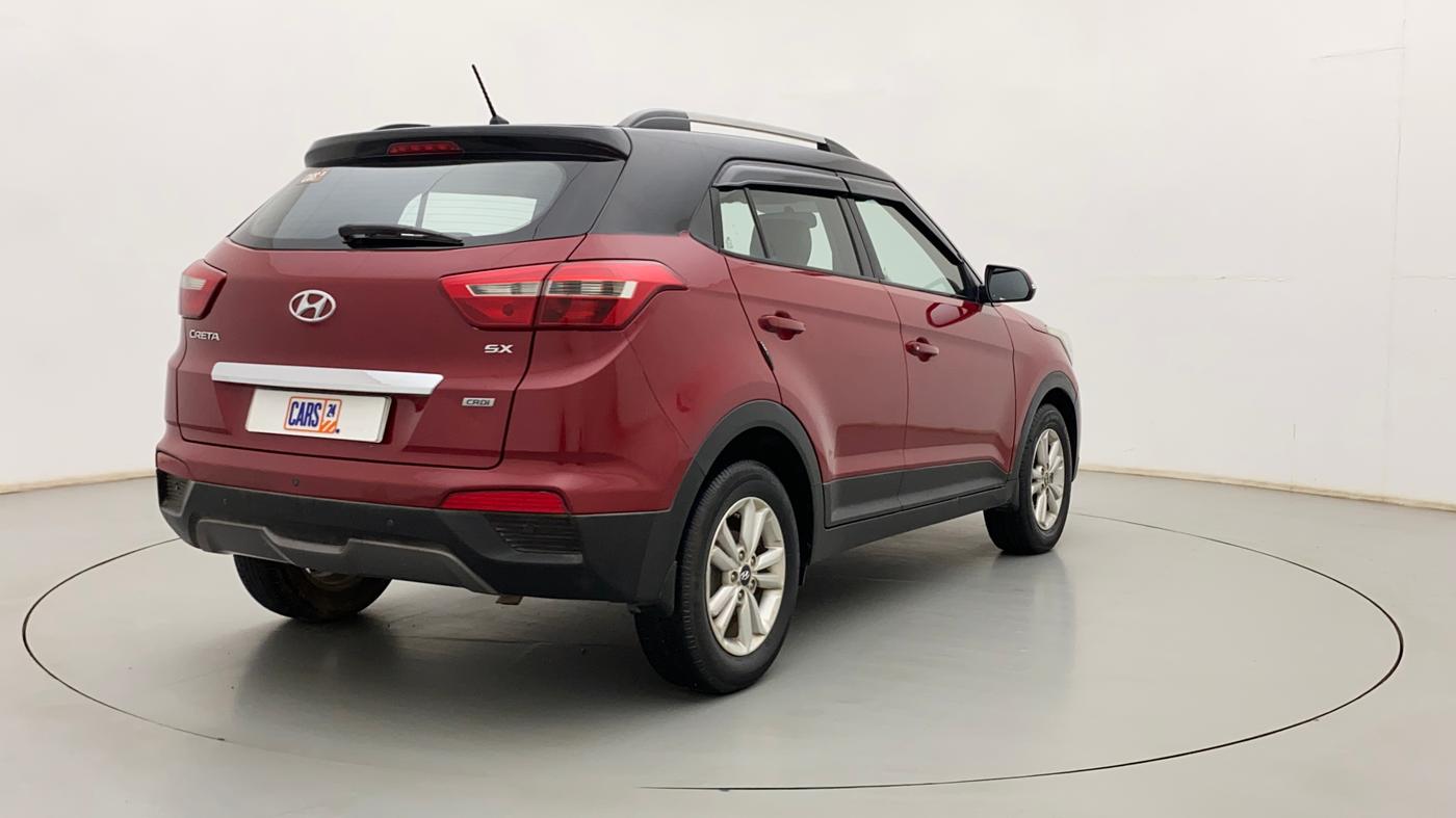 2017 Hyundai Creta SX 1.6 DIESEL, Diesel, Manual, 1,03,070 km, Right Back Diagonal