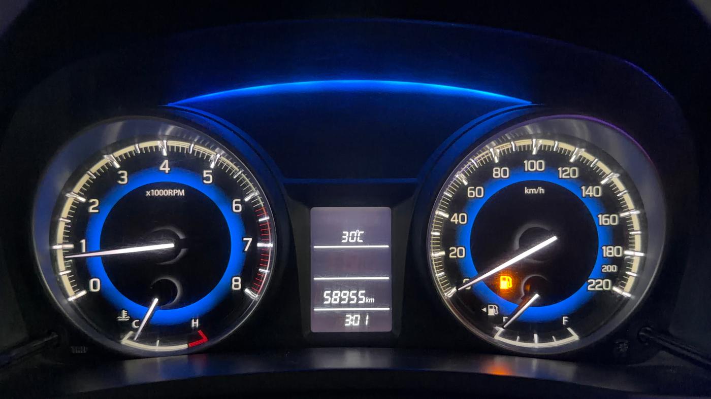 2016 Maruti Baleno DELTA PETROL 1.2, Petrol, Manual, 58,944 km, Odometer Image
