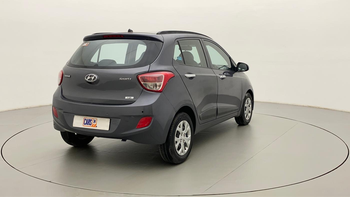 2014 Hyundai Grand i10 SPORTZ 1.2 KAPPA VTVT, Petrol, Manual, 87,327 km, Right Back Diagonal