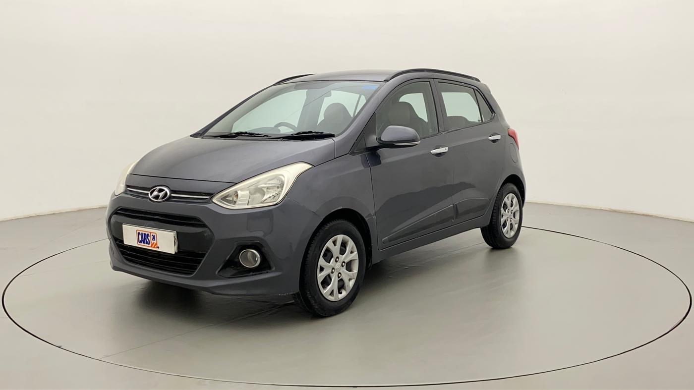 2014 Hyundai Grand i10 SPORTZ 1.2 KAPPA VTVT, Petrol, Manual, 87,327 km, Left Front Diagonal
