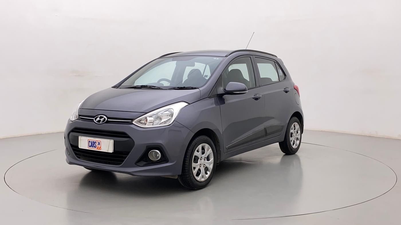 2015 Hyundai Grand i10 SPORTZ 1.2 KAPPA VTVT, Petrol, Manual, 62,496 km, Left Front Diagonal