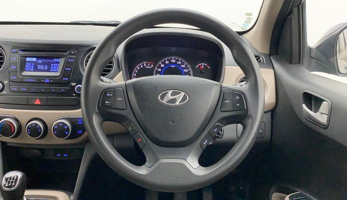 2015 Hyundai Grand i10 SPORTZ 1.2 KAPPA VTVT, Petrol, Manual, 62,496 km, Steering Wheel Close Up