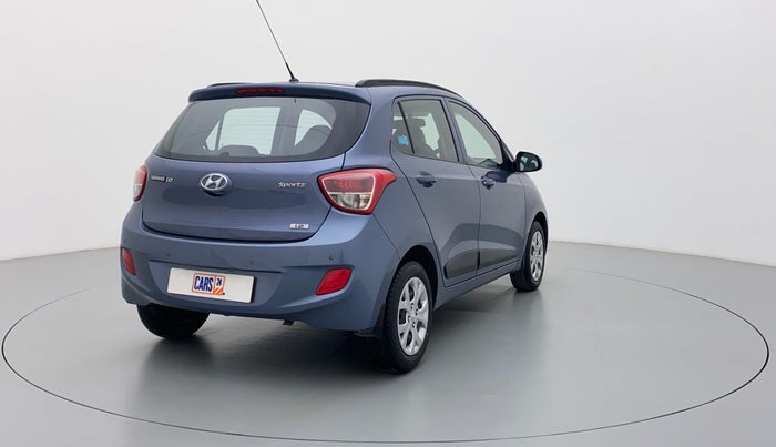 2016 Hyundai Grand i10 SPORTZ 1.2 KAPPA VTVT, Petrol, Manual, 17,364 km, Right Back Diagonal (45- Degree) View
