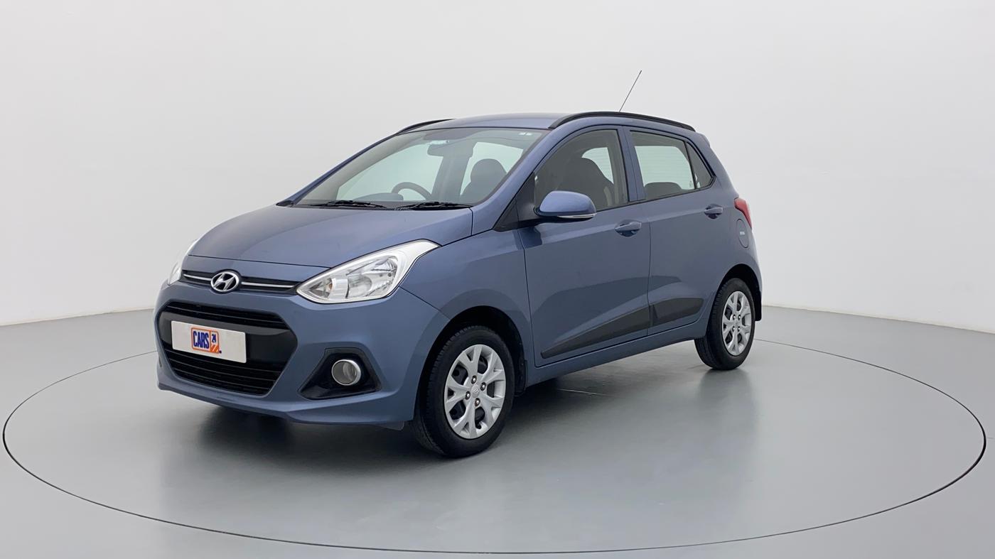 2016 Hyundai Grand i10 SPORTZ 1.2 KAPPA VTVT, Petrol, Manual, 17,364 km, Left Front Diagonal (45- Degree) View