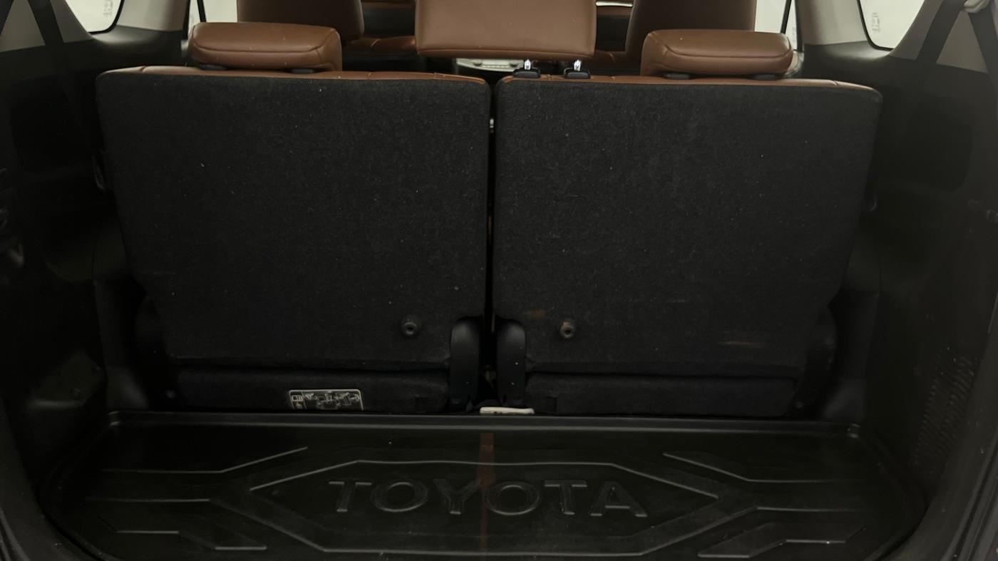 2019 Toyota Innova Crysta 2.7 ZX AT 7 STR, Petrol, Automatic, 66,049 km, Boot Inside