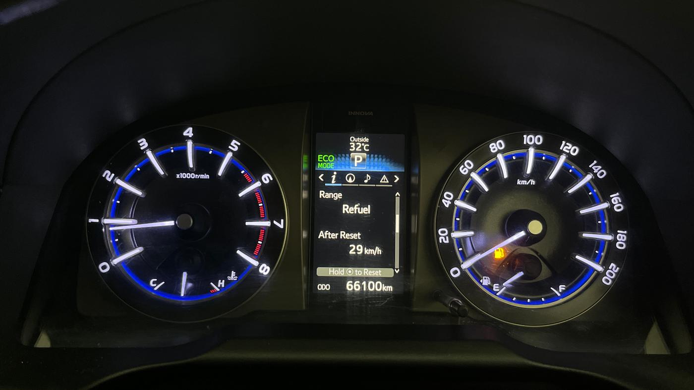 2019 Toyota Innova Crysta 2.7 ZX AT 7 STR, Petrol, Automatic, 66,049 km, Odometer Image