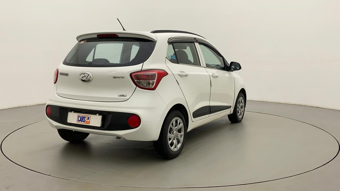 2018 Hyundai Grand i10 SPORTZ 1.2 KAPPA VTVT, Petrol, Manual, 56,471 km, Right Back Diagonal
