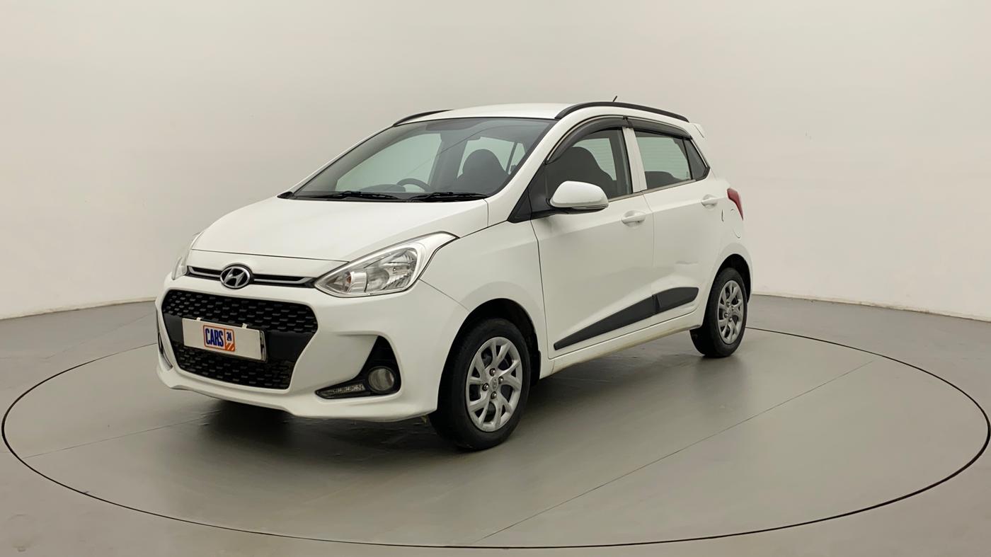 2018 Hyundai Grand i10 SPORTZ 1.2 KAPPA VTVT, Petrol, Manual, 56,471 km, Left Front Diagonal