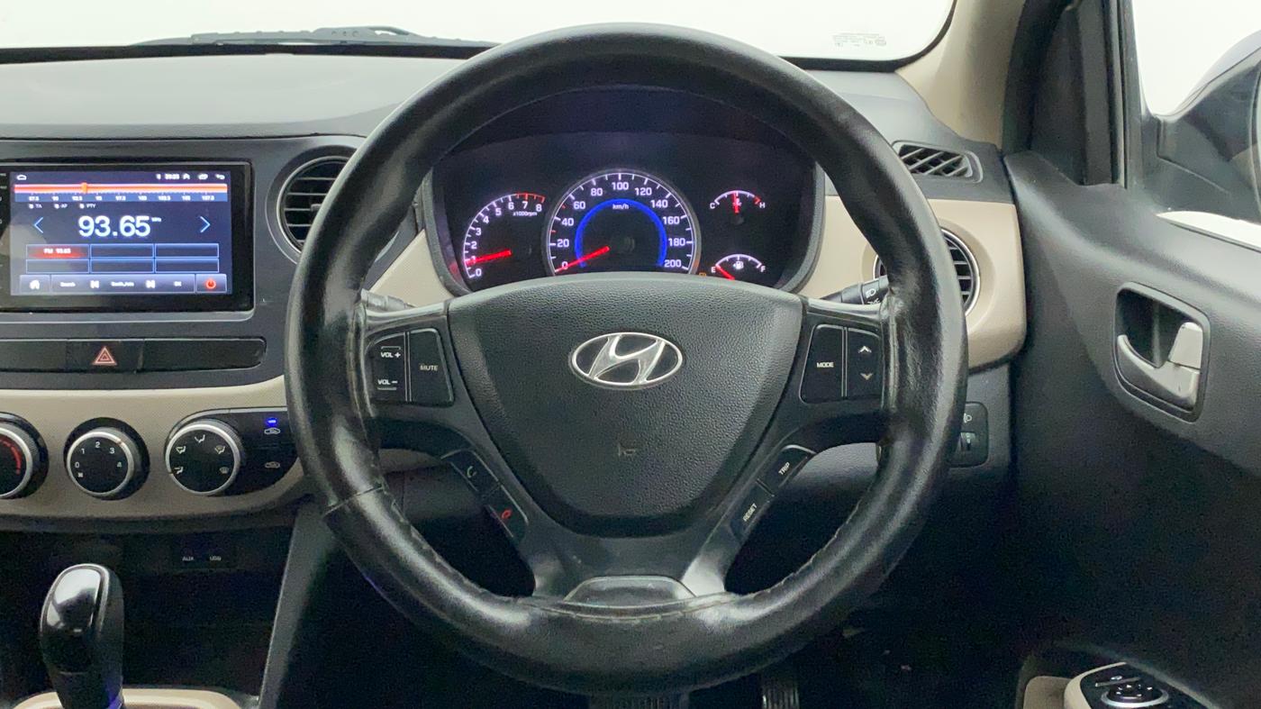2014 Hyundai Grand i10 ASTA AT 1.2 KAPPA VTVT, Petrol, Automatic, 35,169 km, Steering Wheel Close Up