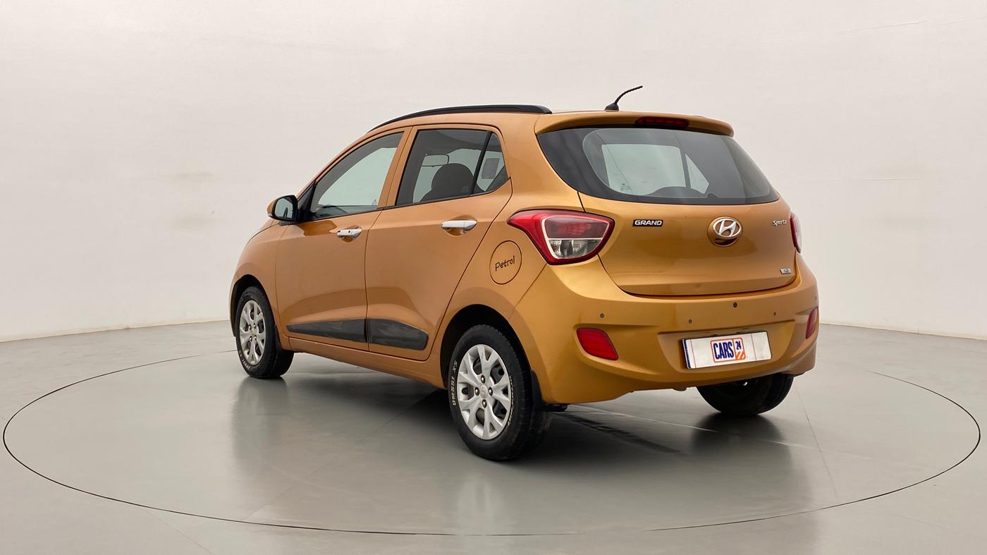 2014 Hyundai Grand i10 SPORTZ 1.2 KAPPA VTVT, Petrol, Manual, 75,370 km, Left Back Diagonal