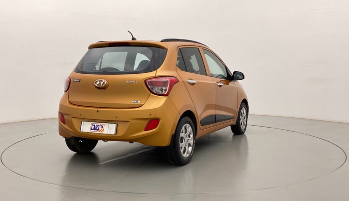 2014 Hyundai Grand i10 SPORTZ 1.2 KAPPA VTVT, Petrol, Manual, 75,370 km, Right Back Diagonal