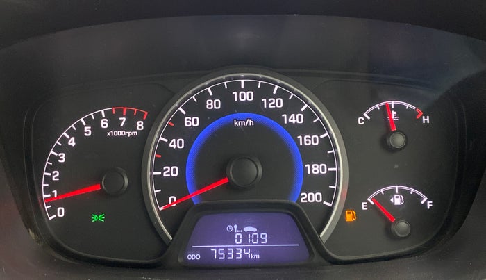 2014 Hyundai Grand i10 SPORTZ 1.2 KAPPA VTVT, Petrol, Manual, 75,370 km, Odometer Image