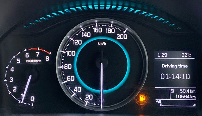 2020 Maruti IGNIS ALPHA 1.2 K12, Petrol, Manual, 10,658 km, Odometer Image