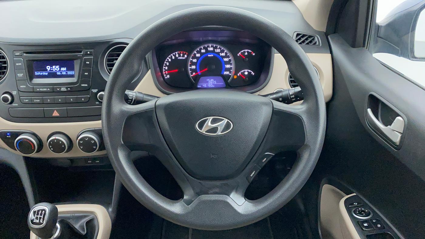 2014 Hyundai Grand i10 SPORTZ 1.2 KAPPA VTVT, Petrol, Manual, 46,294 km, Steering Wheel Close Up
