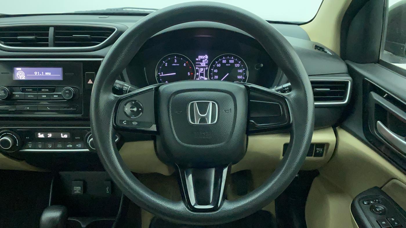2018 Honda Amaze 1.5L I-DTEC V CVT, Diesel, Automatic, 90,687 km, Steering Wheel Close Up