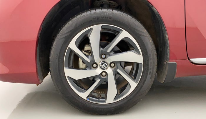 2023 Toyota Glanza V AMT, Petrol, Automatic, 7,834 km, Left Front Wheel