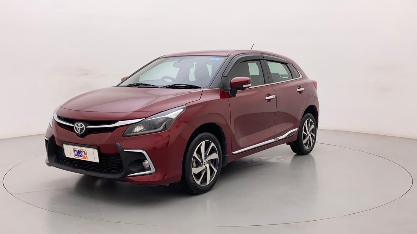 2023 Toyota Glanza V AMT, Petrol, Automatic, 7,834 km, Left Front Diagonal