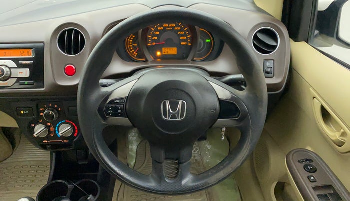 2013 Honda Amaze 1.2L I-VTEC S, CNG, Manual, 1,07,725 km, Steering Wheel Close Up