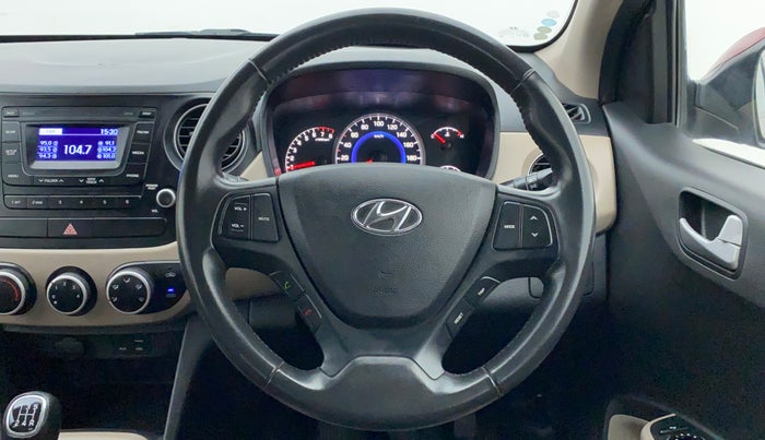 2016 Hyundai Grand i10 ASTA (O) 1.2 KAPPA VTVT, Petrol, Manual, 32,226 km, Steering Wheel Close Up