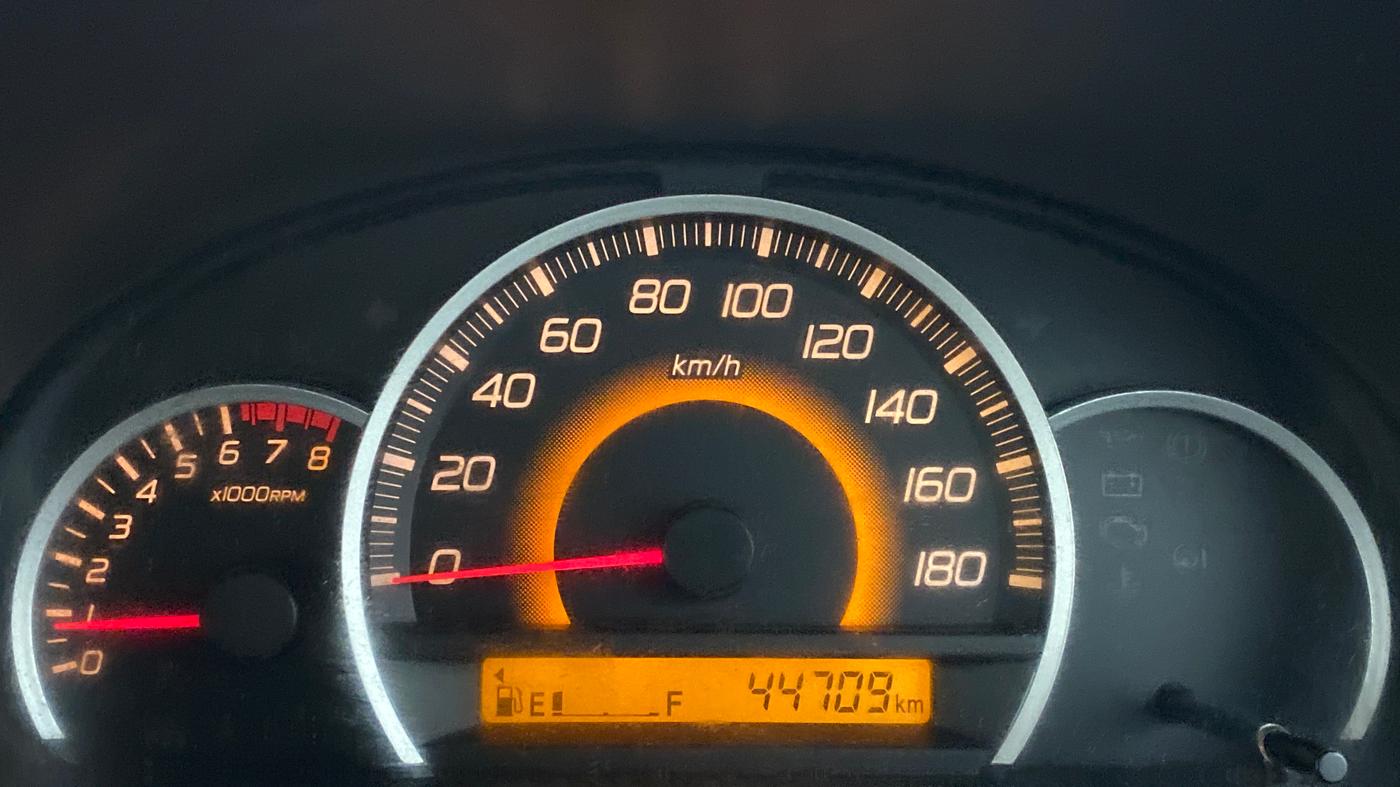 2014 Maruti Wagon R 1.0 VXI, Petrol, Manual, 44,709 km, Odometer Image