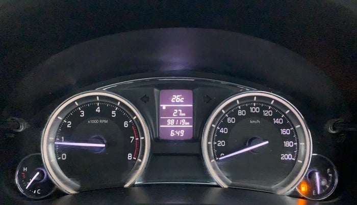 2018 Maruti Ciaz ALPHA 1.4 PETROL, Petrol, Manual, 98,119 km, Odometer Image