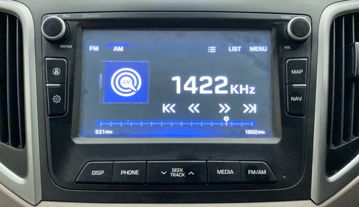 2017 Hyundai Creta SX PLUS AT 1.6 PETROL, Petrol, Automatic, 71,658 km, Infotainment System