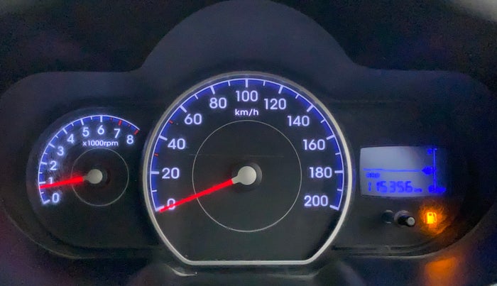 2012 Hyundai i10 MAGNA 1.2, CNG, Manual, 1,15,322 km, Odometer Image