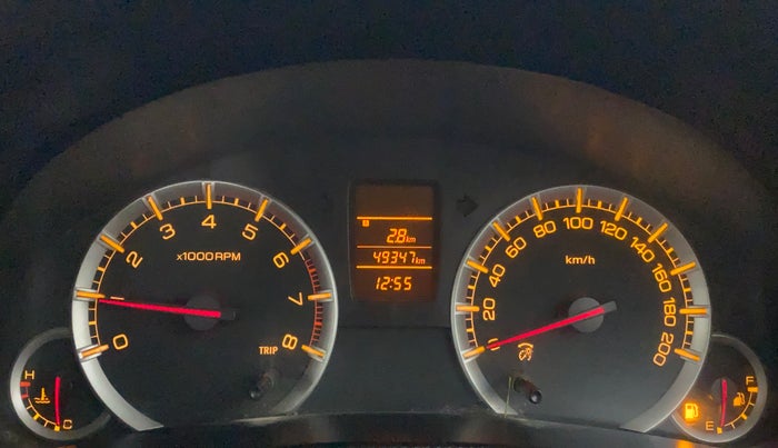 2013 Maruti Swift VXI, Petrol, Manual, 49,347 km, Odometer Image