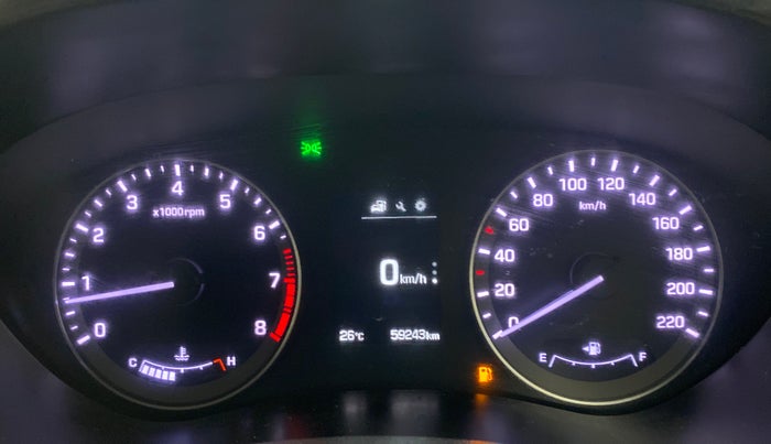 2017 Hyundai Elite i20 ASTA 1.2 (O), Petrol, Manual, 59,381 km, Odometer Image