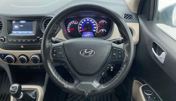 2017 Hyundai Grand i10 SPORTZ 1.2 KAPPA VTVT, Petrol, Manual, 23,074 km, Steering Wheel Close Up