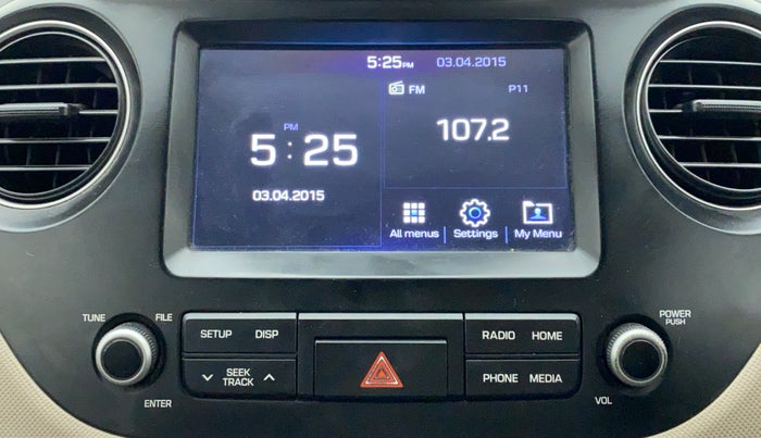2017 Hyundai Grand i10 ASTA 1.2 KAPPA VTVT, Petrol, Manual, 77,972 km, Infotainment System