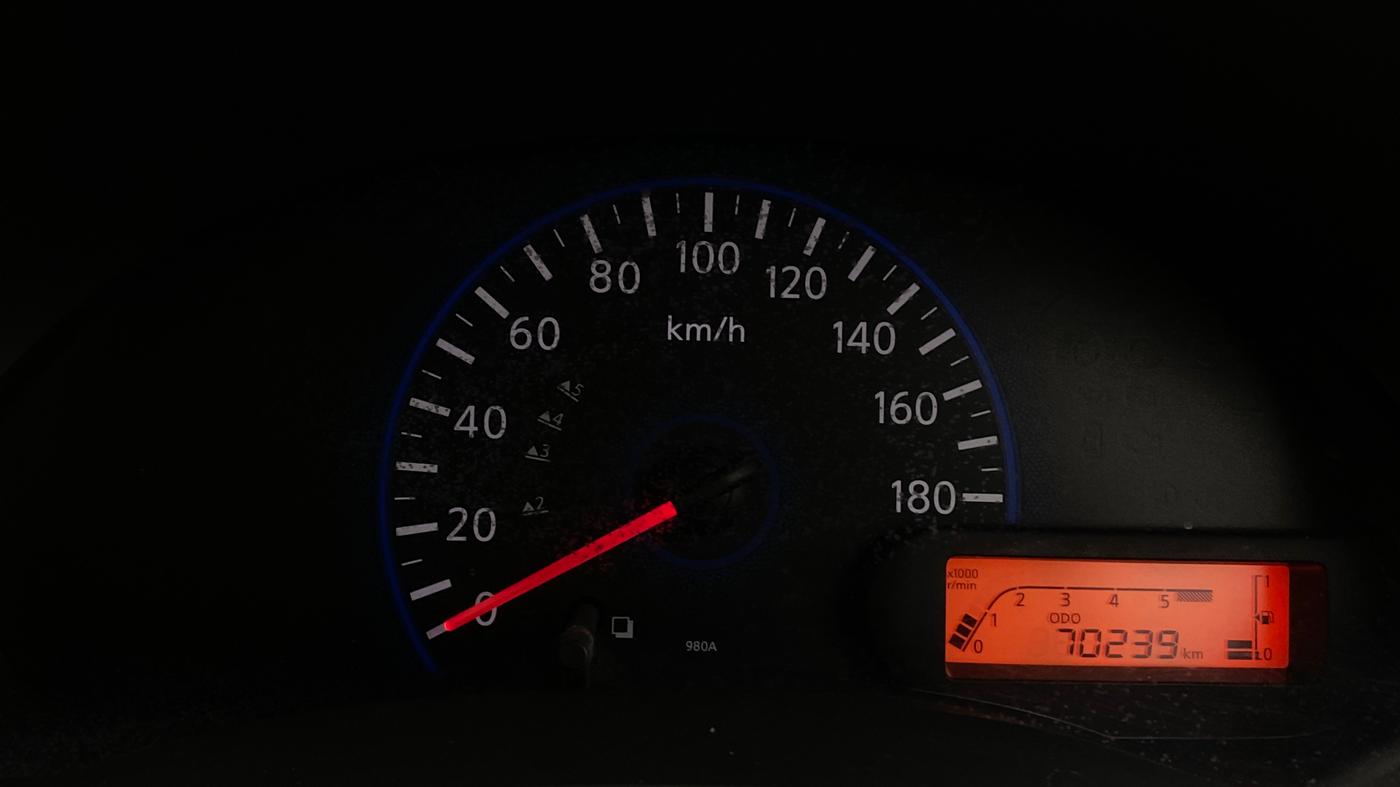 2016 Datsun Go Plus A, Petrol, Manual, 70,236 km, Odometer Image