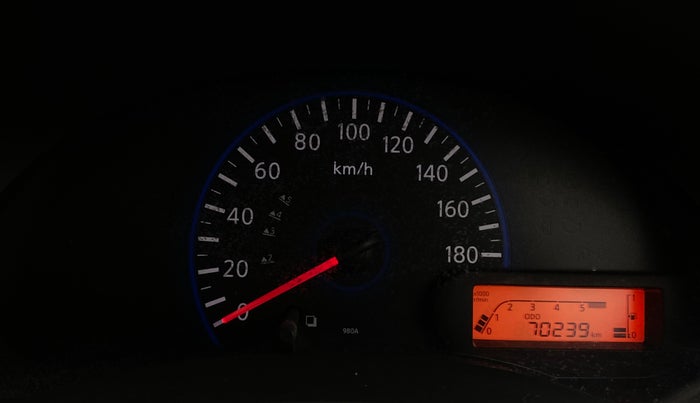 2016 Datsun Go Plus A, Petrol, Manual, 70,236 km, Odometer Image