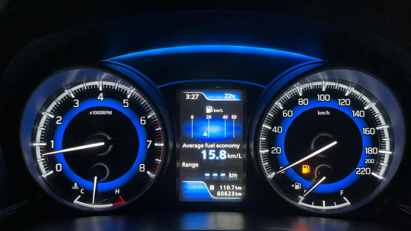 2019 Toyota Glanza V, Petrol, Manual, 60,631 km, Odometer Image