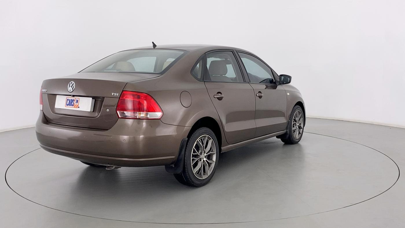 2015 Volkswagen Vento HIGHLINE 1.2 TSI AT, Petrol, Automatic, 62,250 km, Right Back Diagonal
