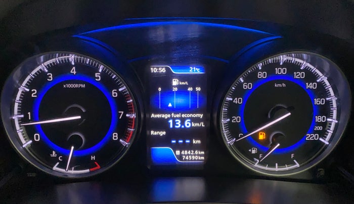 2017 Maruti Baleno ALPHA PETROL 1.2, Petrol, Manual, 74,553 km, Odometer Image