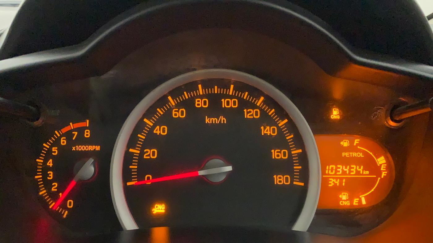 2014 Maruti Celerio VXI CNG, CNG, Manual, 1,03,434 km, Odometer Image
