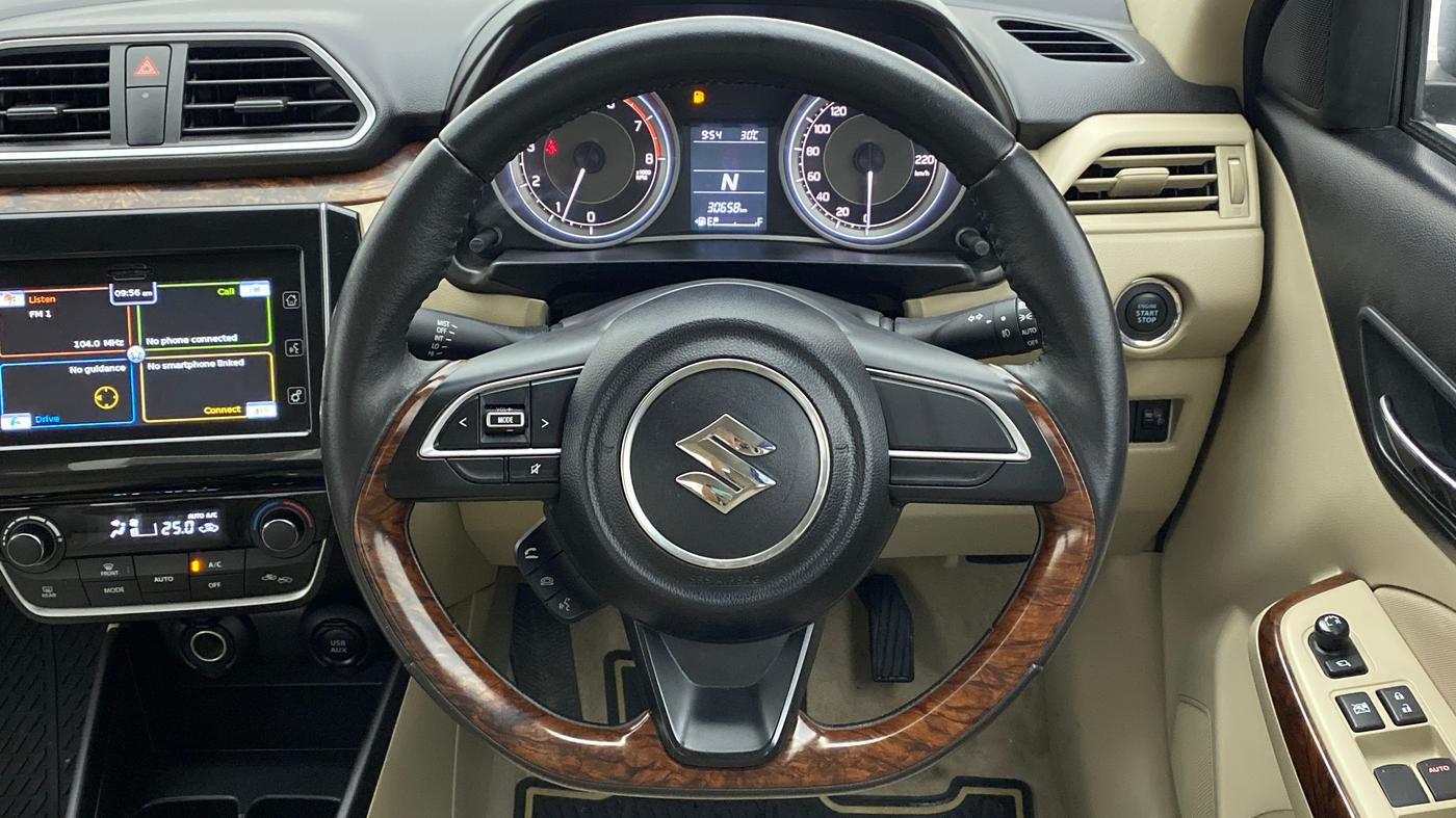 2017 Maruti Dzire ZXI PLUS AMT, Petrol, Automatic, 30,610 km, Steering Wheel Close Up