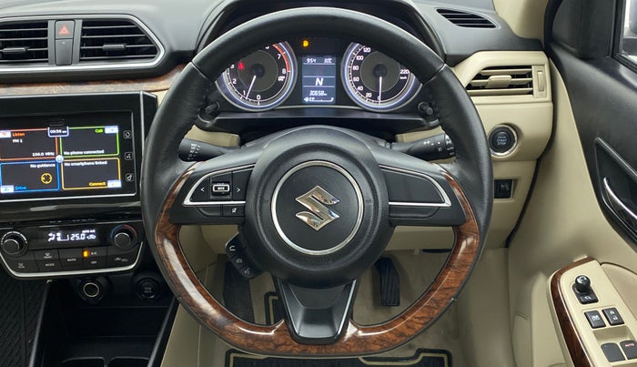 2017 Maruti Dzire ZXI PLUS AMT, Petrol, Automatic, 30,610 km, Steering Wheel Close Up
