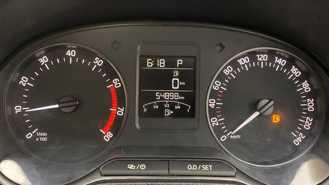 2018 Skoda Rapid 1.6 MPI STYLE AT, Petrol, Automatic, 55,226 km, Odometer Image
