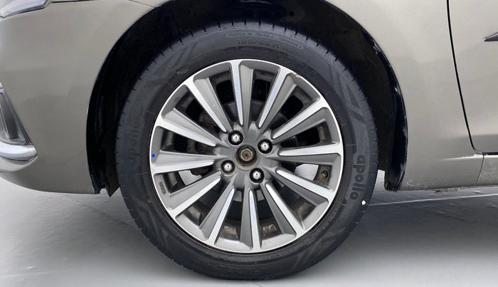 2019 Maruti Ciaz ALPHA 1.5 MT VTVT SHVS, Petrol, Manual, 60,489 km, Left Front Wheel