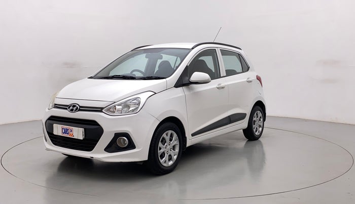 2015 Hyundai Grand i10 SPORTZ 1.2 KAPPA VTVT, Petrol, Manual, 60,691 km, Left Front Diagonal