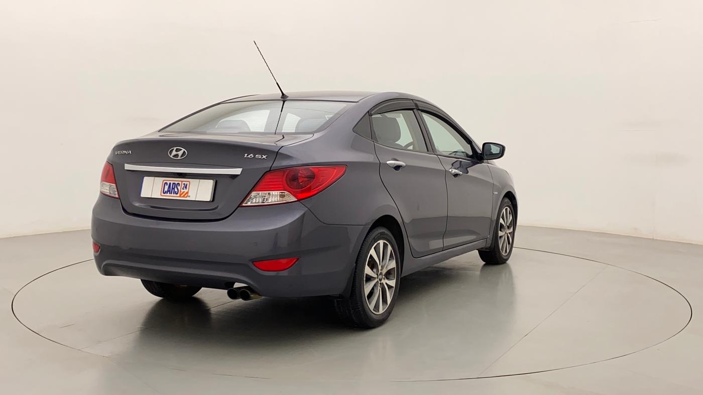 2014 Hyundai Verna FLUIDIC 1.6 CRDI SX, Diesel, Manual, 81,324 km, Right Back Diagonal