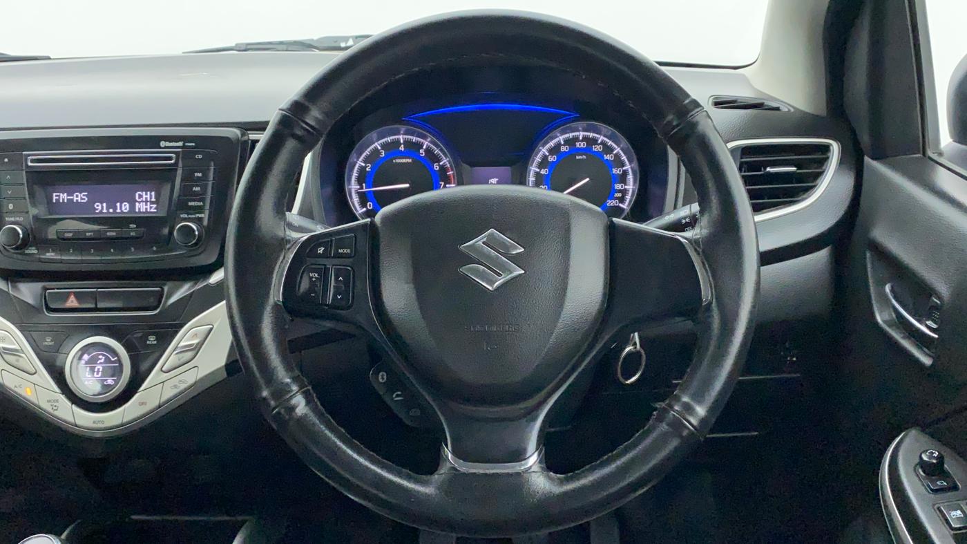 2017 Maruti Baleno DELTA PETROL 1.2, Petrol, Manual, 57,169 km, Steering Wheel Close Up